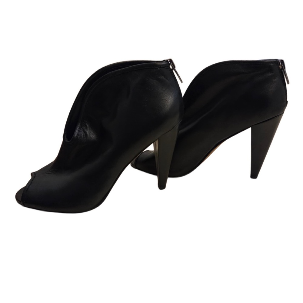 Vince Camuto Black Peep Toe Booties